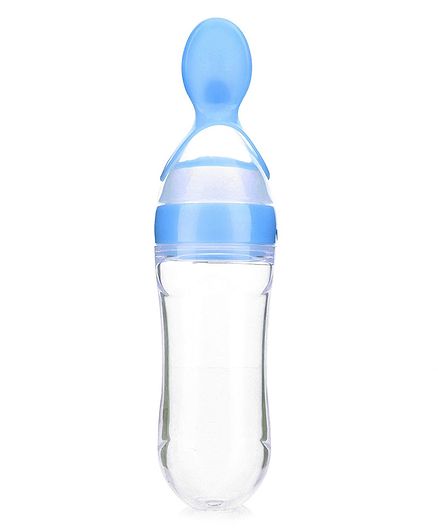 Babyhug Squeezy Silicone Food Feeder- Blue
