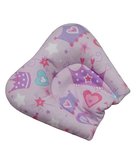 Abracadabra Reversible Cavity Neck Pillow - Purple Pink
