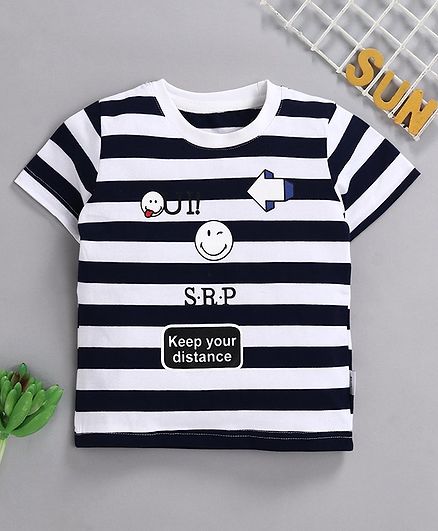 Kookie Kids Half Sleeves Tee Navy 110 male
