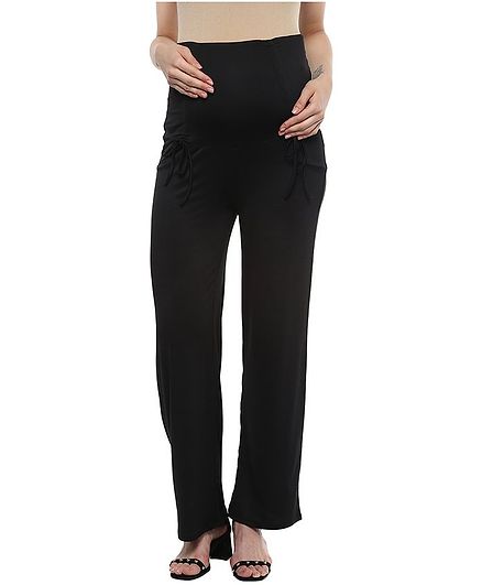 Momsoon Maternity Full Length Elasticated Yoga Pants - Black