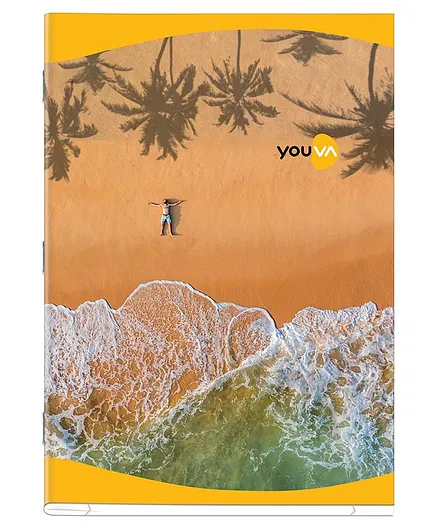 Youva Soft Bound Single Line Long Book Pack of 6 (Assorted Cover Prints) - 276 Pages Per Book