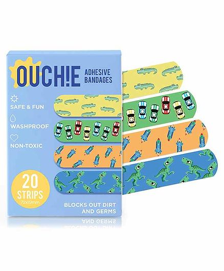 Aya Papaya Ouchie Adhesive Bandages Pack Of 20 - Multicolor