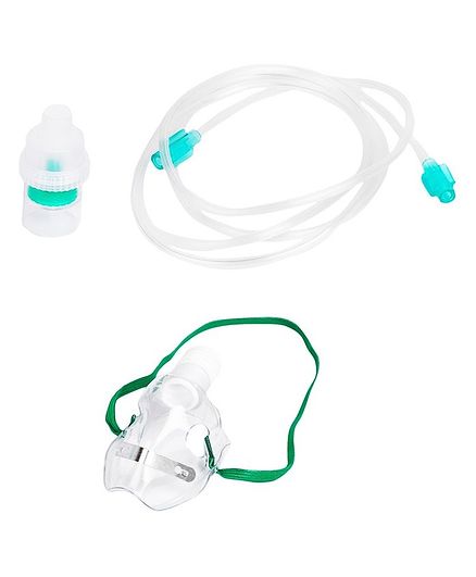 Control D Child Mask Kit With Airtube & Medicine Chamber For Nebulizer - White