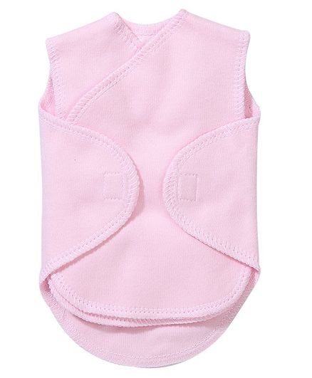 Preemie-Yums Solid Sleeveless Wrap Shirt - Pink