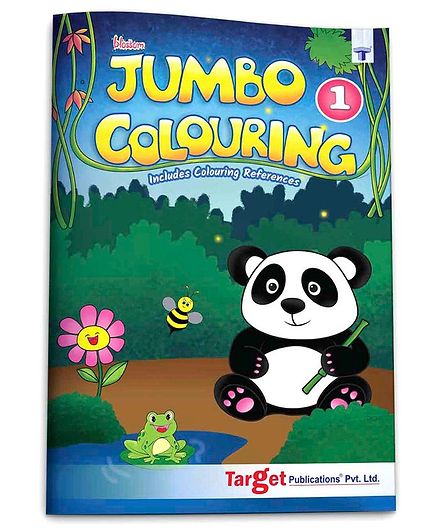 Target Publications Blossom Jumbo Creative Colouring Book A3 Size Level 1 - English