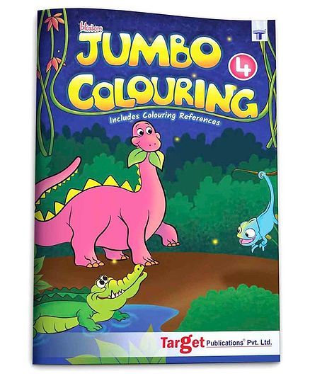 Target Publications Blossom Jumbo Creative Colouring Book A3 Size Level 4 - English