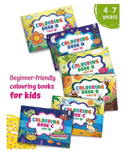 Target Publication Blossom Colouring Books Set of 6 - English