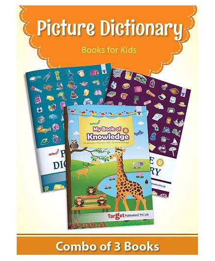 Target Publication Picture Dictionary Books Pack of 3 - English