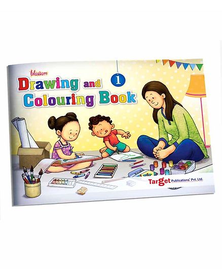 Target Publication Blossom Drawing and Colouring Book Level 1 - English
