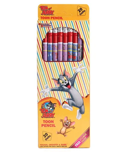 Tom & Jerry Printed Pencils Set of 20 - Multicolor