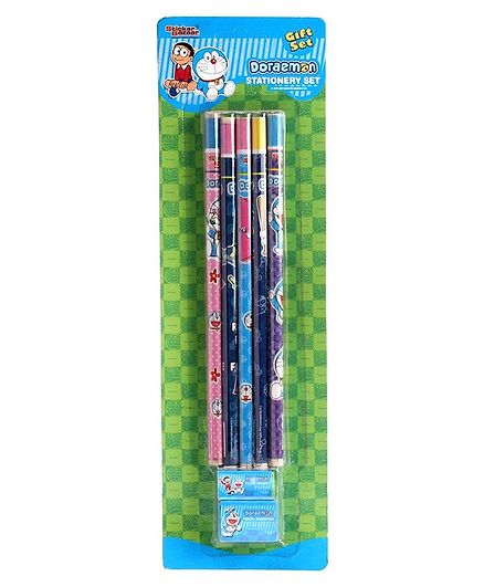 Doraemon Stationery Gift Set Multicolor - 7 Pieces