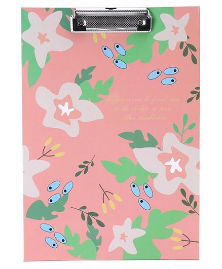 Colorful & Attractive Exam Board Floral Print - Pink