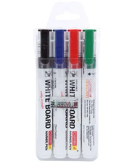 Camlin Refillable White Board Marker Pen - 4 Piece