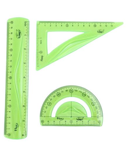 Geometrical Instruments Set Green - 3 Pieces