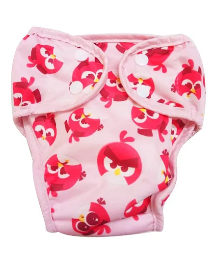 Angry Birds Reusable Cloth Diaper Small - Pink