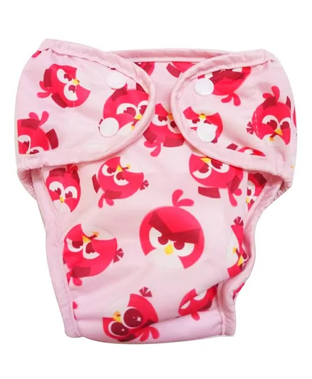 Angry Birds Reusable Cloth Diaper Large - Pink
