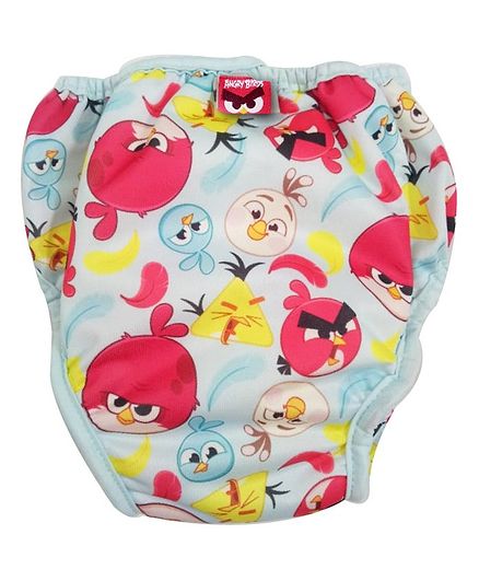Angry Birds Reusable Cloth Diaper Medium - Blue