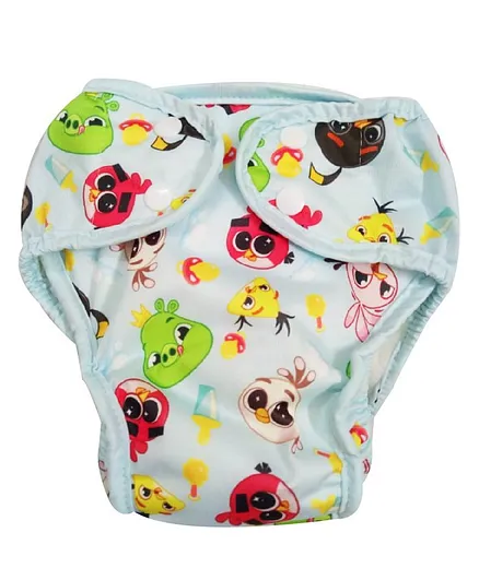 Angry Birds Reusable Cloth Diaper Large - Blue