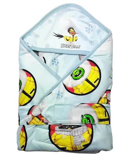 Angry Birds Hooded Wrapper - Black White