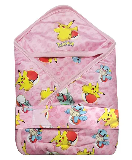 Pokemon Hooded Wrapper - Black White