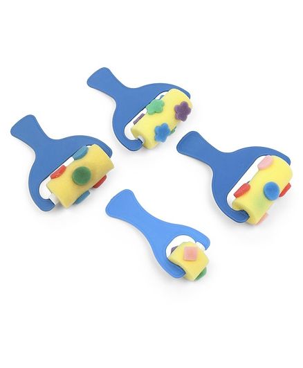 Alpaks Rolling Pin Brushes Pack of 4 - (Color May Vary)