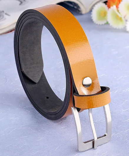 London Fashion Solid Belt - Yellow