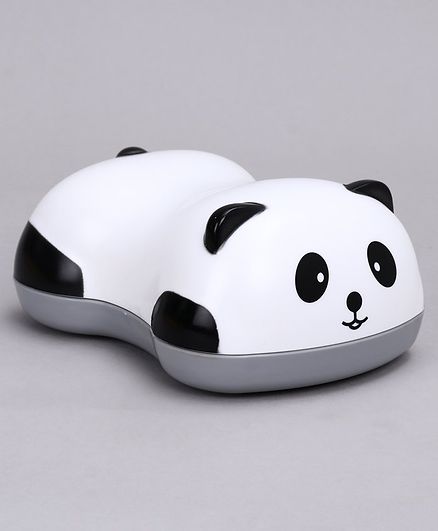 Panda Shape Soap Case - White Grey