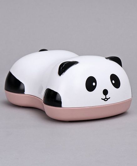 Panda Shape Soap Case - White Pink