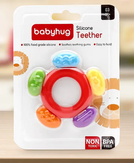 Babyhug Silicone Teether - Multicolor