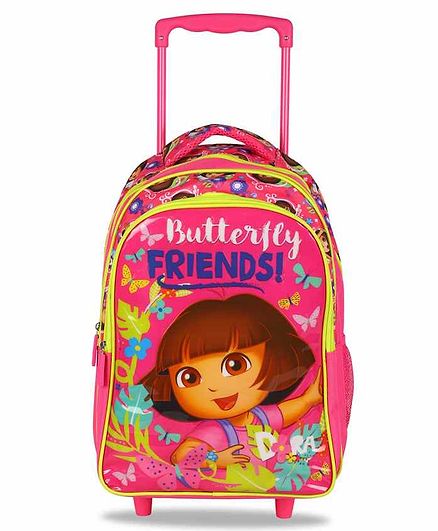 Dora Trolley Bag Pink - 16 Inches