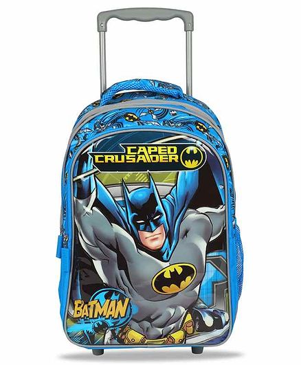 DC Comics Batman Trolley Bag Blue Grey - 18 Inches