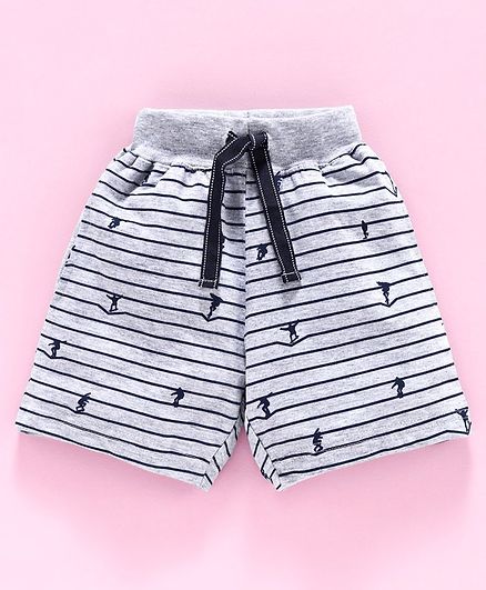 Fido Shorts Stripe Print - Blue