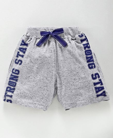 Fido Shorts With Drawstring Strong Stay Print - Grey