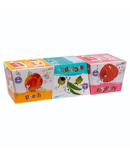 Bella Baby Happy Paper Tissues Pack of 3 - 80 Pieces Each
