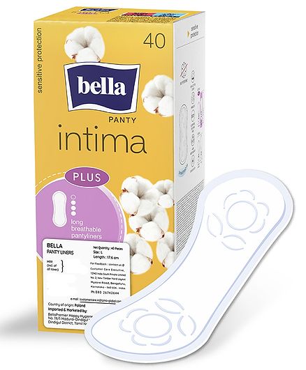 Bella Intima Plus Large Panty Liners - 40 Pieces