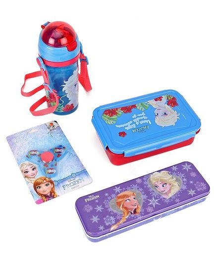 Disney Frozen School Kit Blue Red - Pack Of 4