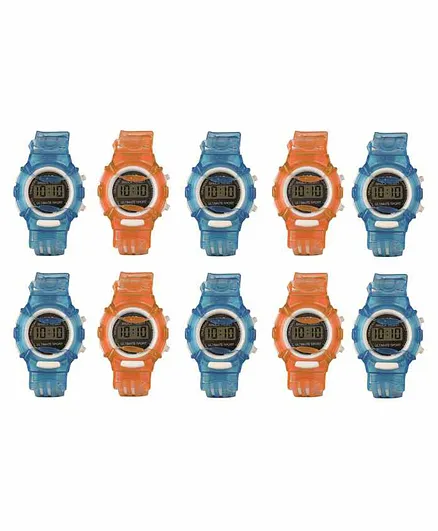Skylofts LED Sports Digital Watch Pack of 10 - Multicolor