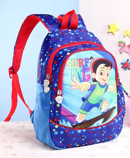 Chhota Bheem School Bag Blue - 13 Inches