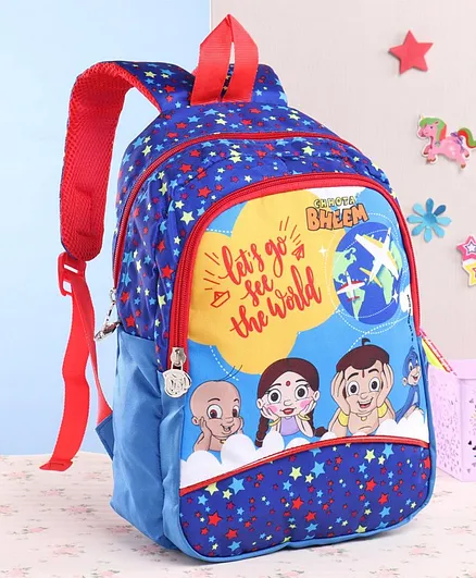Chhota Bheem School Bag Blue - 13 Inches