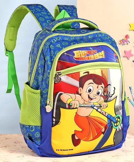 Chhota Bheem School Bag Blue - 16 Inches