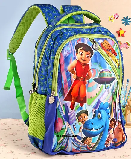 Chhota Bheem School Bag Blue - 16 Inches