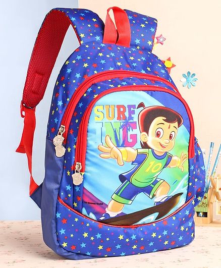 Chhota Bheem School Bag Blue - 14 Inches