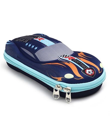 Pencil Pouch Car Design - Blue