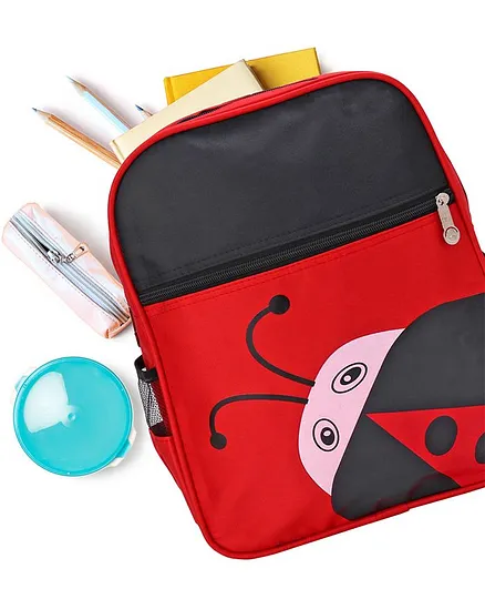 School Bag Animal Print Red - 13 Inches
