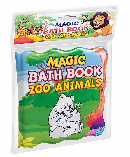 Dreamland Publications Magic Bath Book Zoo Animals Theme - English