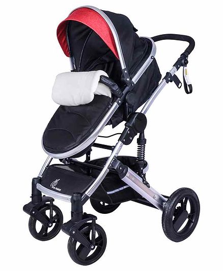 R for Rabbit Hokey Pokey Lite Cum Pram - Black Red
