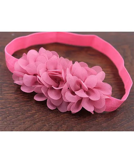 Bellazaara Flower Detailed Headband - Pink