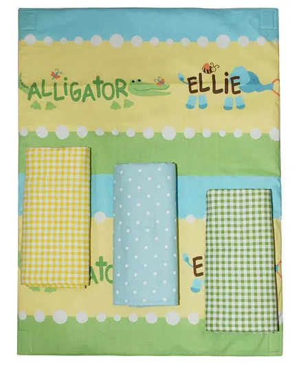 Abracadabra Changing Mat Small Text Print Pack of 4 - Yellow