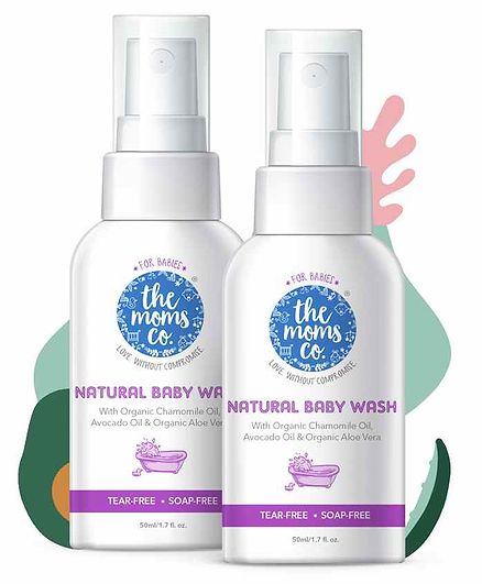 The Moms Co Natural Baby Wash Pack of 2 - 50 ml Each