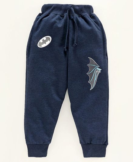 Eteenz Full Length Track Pant Batman Logo Print - Navy Blue